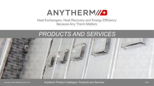 Anytherm Products and Services