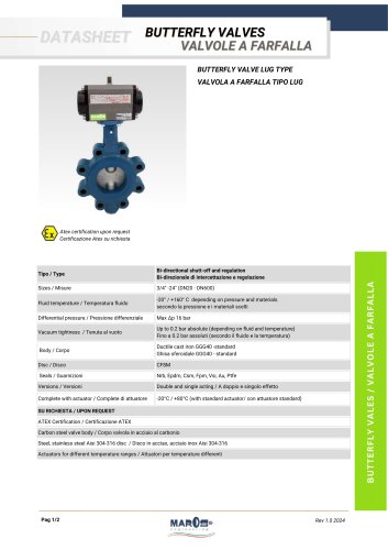 BUTTERFLY VALVES