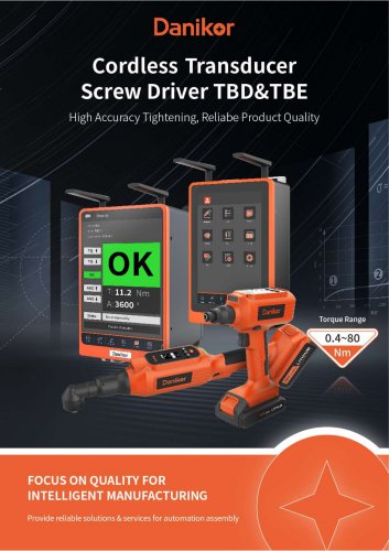 TBD & TBE Cordless Transducer Screwdriver