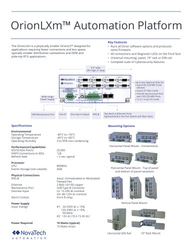 OrionLXm™ Automation Platform