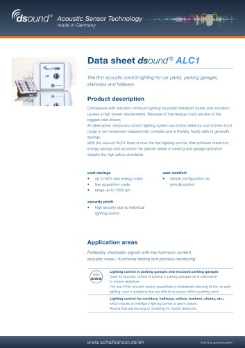 Data sheet dsound® ALC1