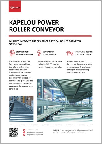 KAPELOU POWER ROLLER CONVEYOR