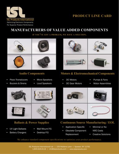 ISL Products Product Line