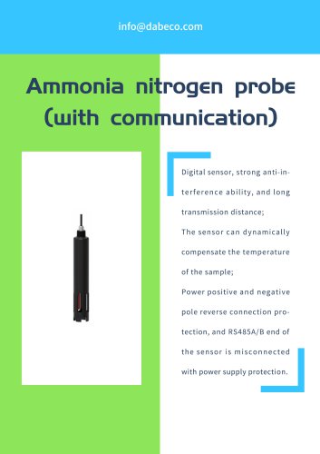 Ammonia nitrogen probe (with communication) DP500