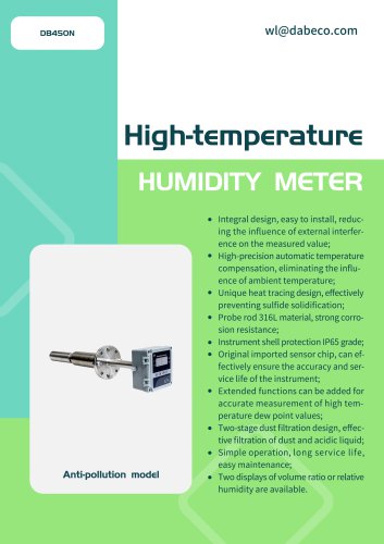 DB450N High-temperature humidity meter