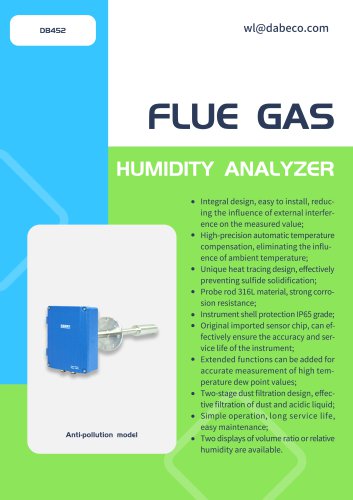 DB452 High-temperature humidity meter