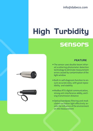 High turbidity sensor DSS500-S(titanium alloy material)DSS500A-S(PVCmaterial)