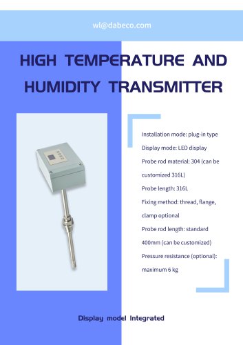 relative humidity and temperature transmitter DB441