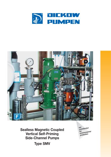 Sealless Magnetic Coupled Vertical Self-Priming Side-Channel Pumps