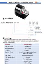 MPB015 Magnetic Driver Gear Pump