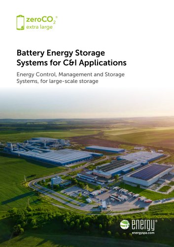 Battery Energy Storage Systems for C&I Applications