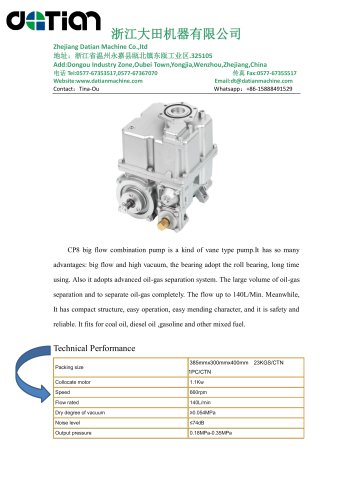 CP8 - Combination Pump CP8(vane pump)
