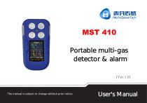 MaiYa  MST410 portable multi -gas detector manual