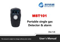 MaiYa portable single gas detector MST101 manual