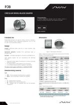 PJB single-blade air dampers