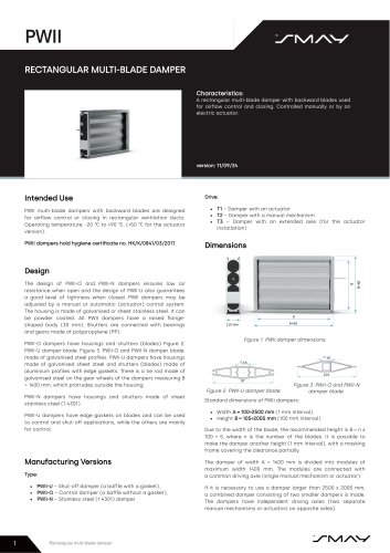 PWII Multi-blade dampers
