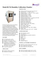 BL762 Humidity Calibration Chamber