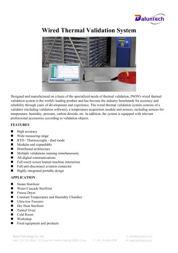 Wired Thermal Validation System