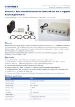 Balanset-4 four-channel balancer for cardan shafts and 4-support balancing machines - datasheet