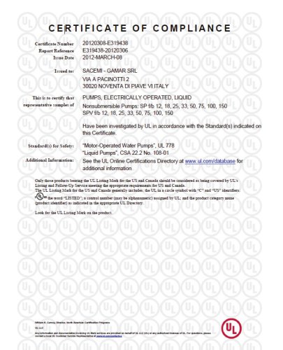 CERTIFICATE OF COMPLIANCE 