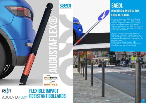 Augustaflex. Flexible steel bollards