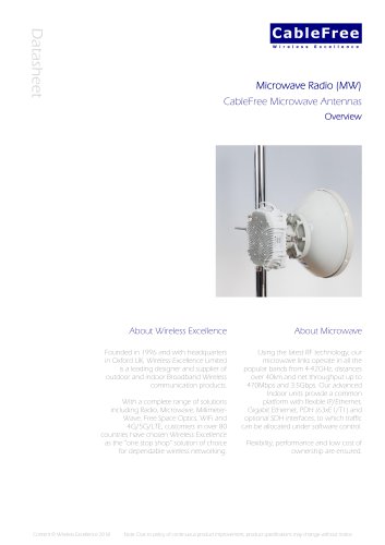 CableFree Microwave Antennas