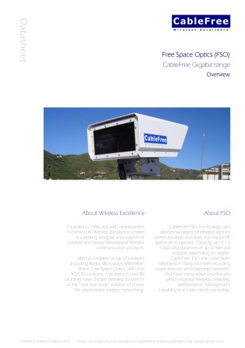 Free Space Optics (FSO)