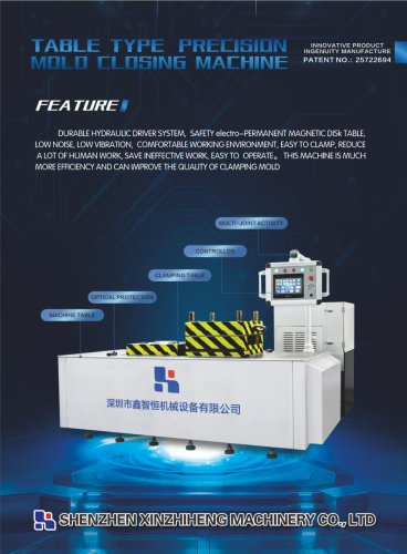 table type precision molo closing machine