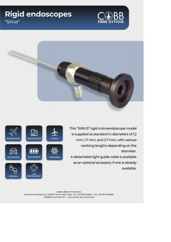 Rigid endoscopes &ldquo;Sirius&rdquo;