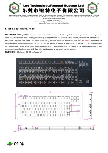 K-TEK-D405TP-KP-FN-SW