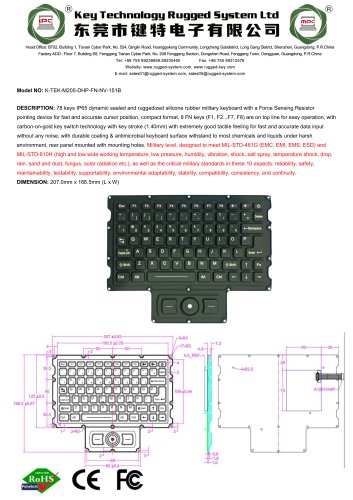 K-TEK-M205-DHP-FN-NV-151B