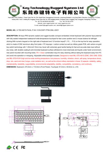 K-TEK-M270-FN-BL-IT-NV-151B-DWP+TP80-DML+2KEY