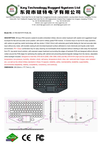 K-TEK-M275TP-FN-BL-ML
