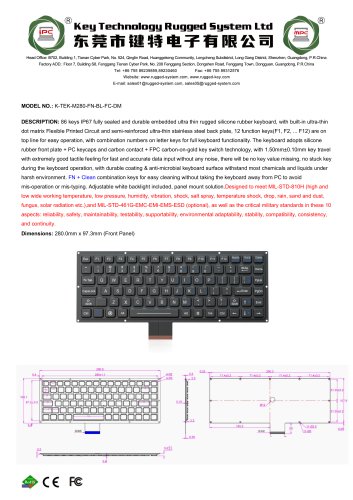 K-TEK-M280-FN-BL-FC-DM