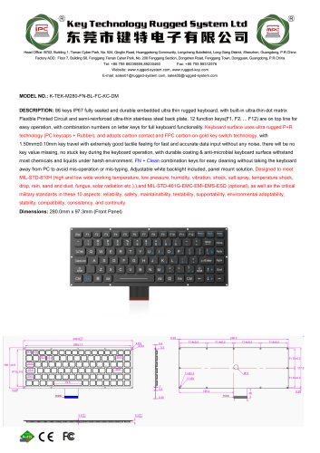 K-TEK-M280-FN-BL-FC-KC-DM