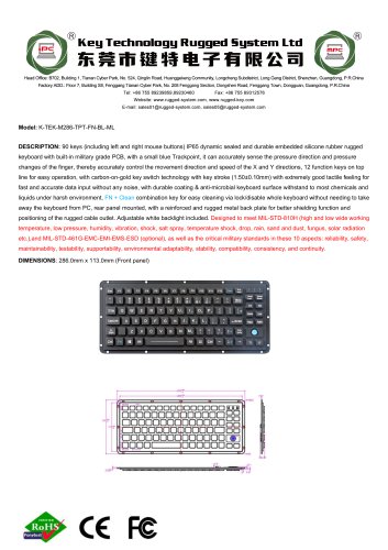 K-TEK-M286-TPT-FN-BL-ML