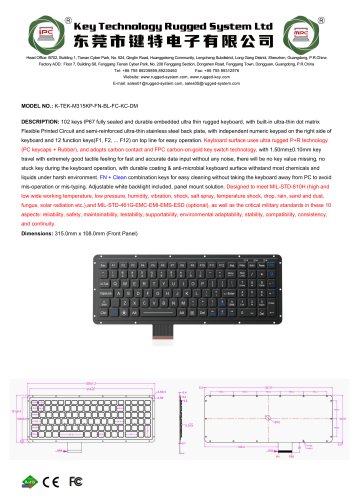 K-TEK-M315KP-FN-BL-FC-KC-DM