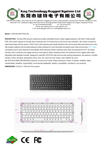 K-TEK-M315KP-FN-BL-ML