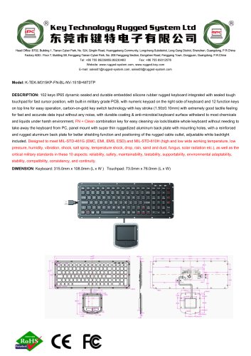 K-TEK-M315KP-FN-BL-NV-151B+M73TP
