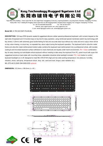 K-TEK-M315KP-FN-MS-BL