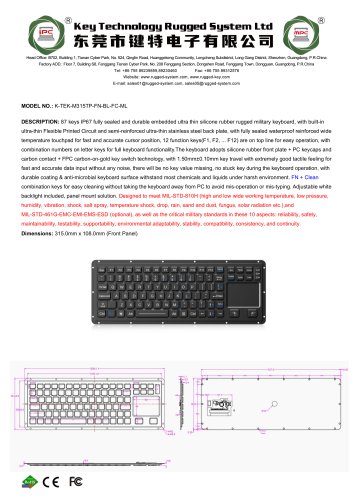 K-TEK-M315TP-FN-BL-FC-ML