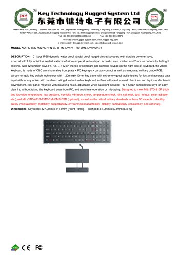 K-TEK-M327KP-FN-BL-IT-ML-DWP+TP80-DML-DWP+2KEY
