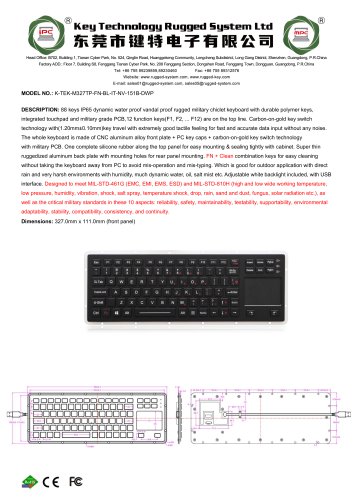 K-TEK-M327TP-FN-BL-IT-NV-151B-DWP