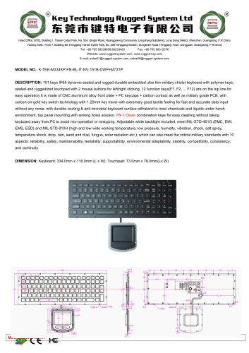 K-TEK-M334KP-FN-BL-IT-NV-151B-DWP+M73TP