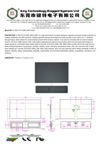 K-TEK-TP115-DML-25KV+2KEY