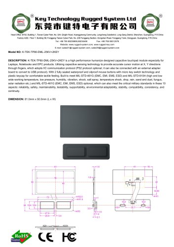 K-TEK-TP80-DML-25KV+2KEY
