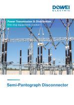 Dowei Electric Semi-Pantograph Disconnector GW6