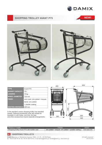SHOPPING TROLLEY AVANT P75