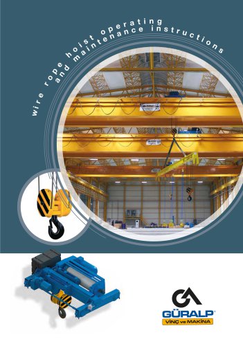 Wire Rope Hoist Operating and Maintenance Instructions