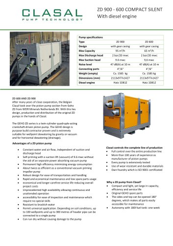 ZD 600-900 Compact Silent Diesel